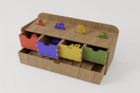 Box Set with Puzzle for baby