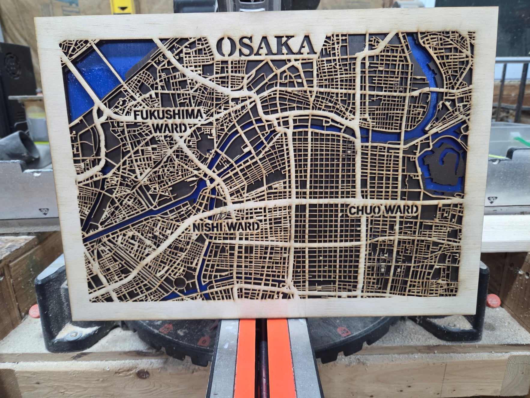 Custom multi layer map – Cassidy Custom Puzzles / Frosty Wood Works
