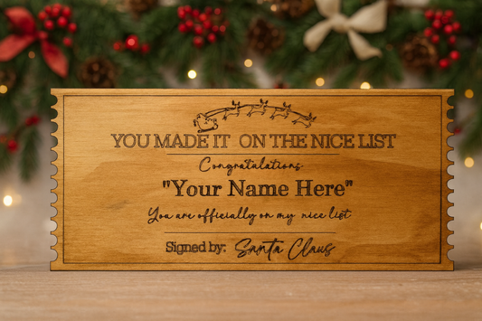 Nice List Santa Certificate