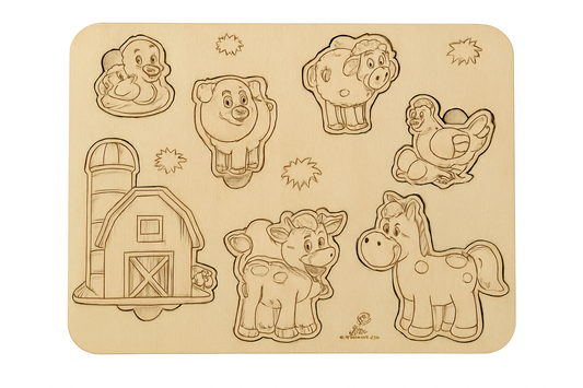 Down of the farm friends puzzle